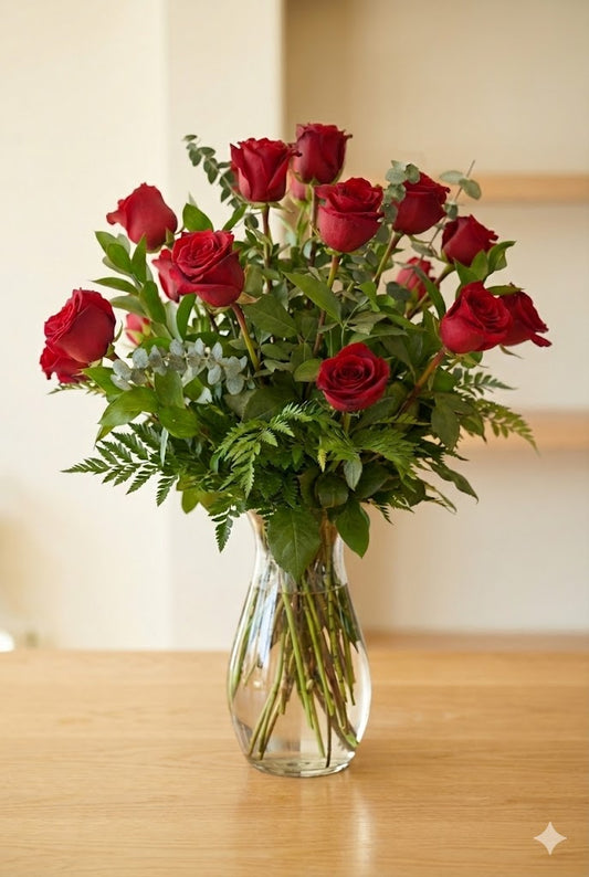 18 Roses, Perfect  Number for the Ocassion